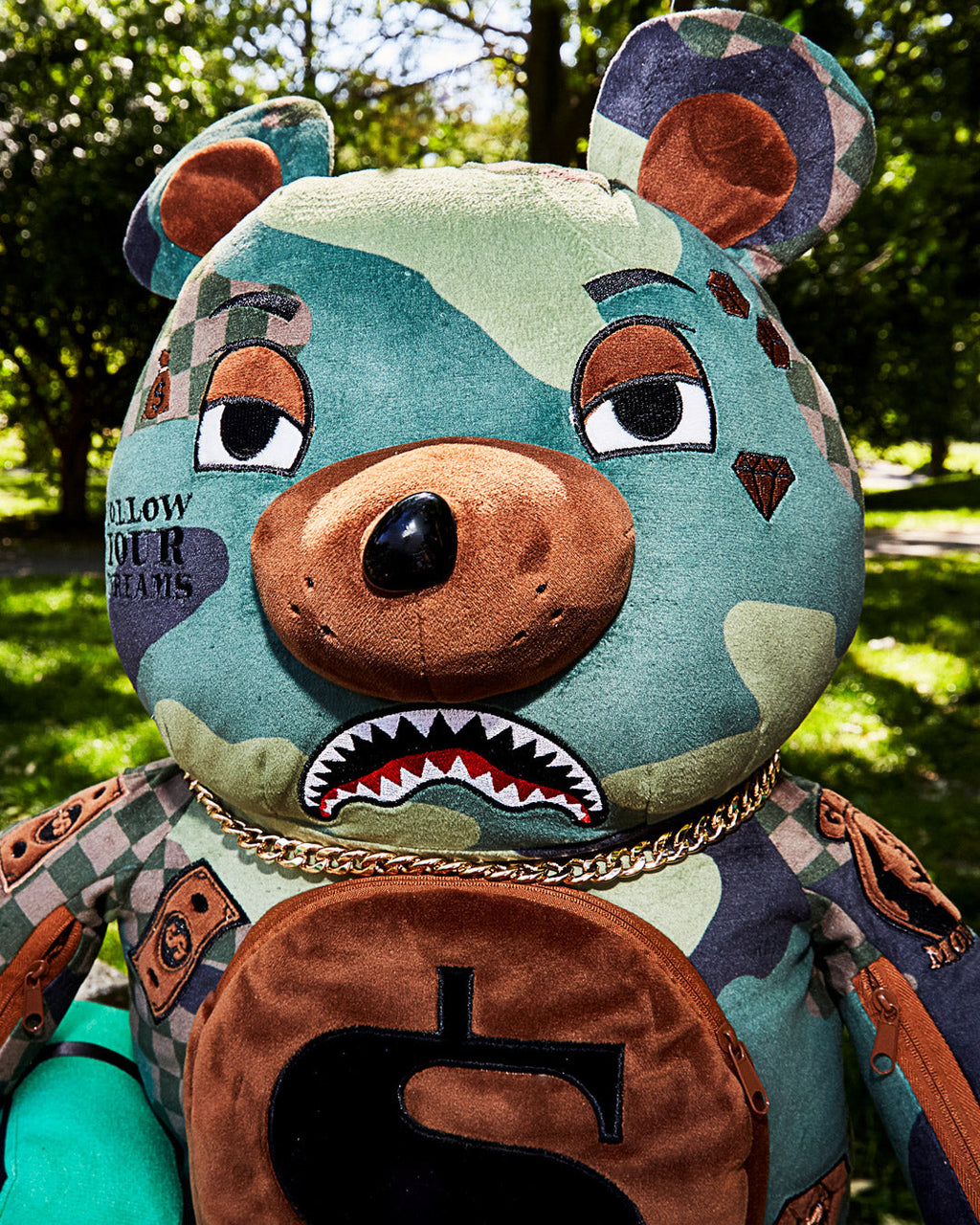 Camocheck Moneybear Teddybear Backpack - Image 6
