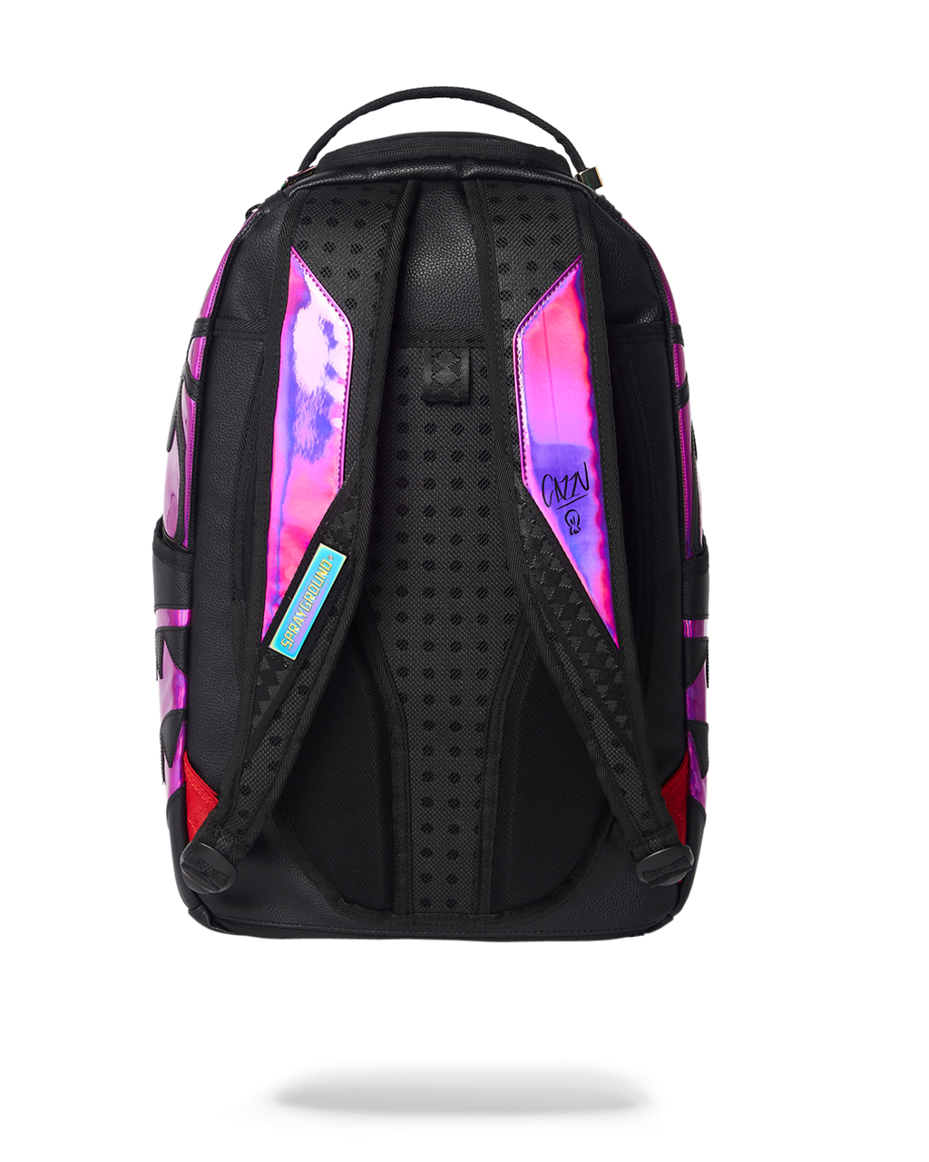 Cazzu Iridescent Cut & Sew Spider Skull Shark Backpack (Dlxv) - Image 9