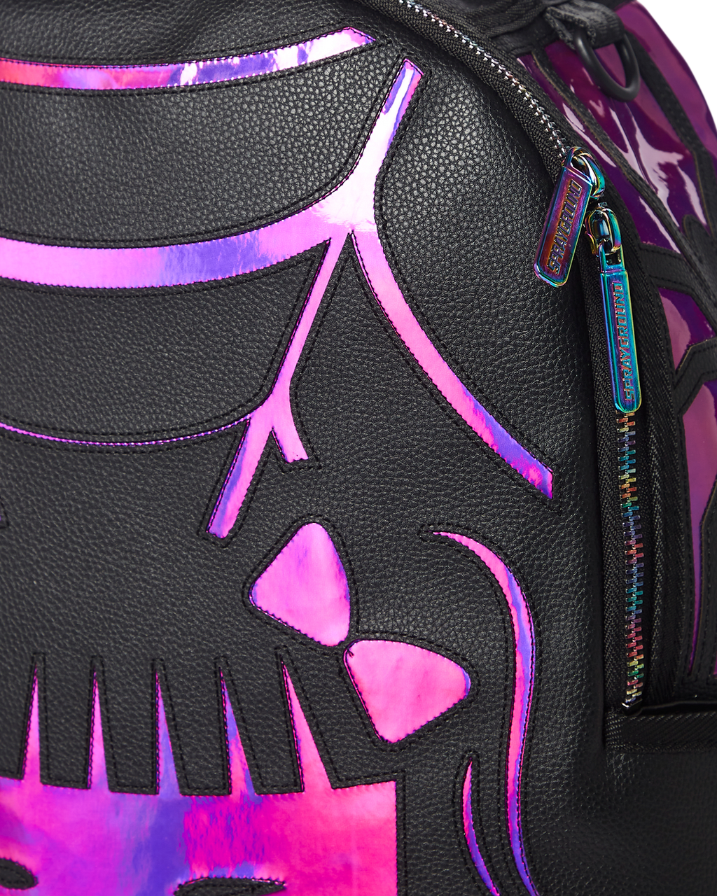 Cazzu Iridescent Cut & Sew Spider Skull Shark Backpack (Dlxv) - Image 10