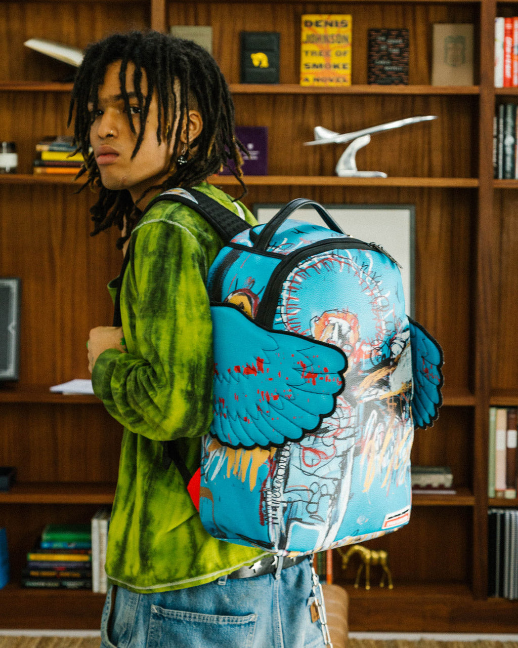 Official Basquiat Untitled (Fallen Angel) 1981 Wing Backpack (Dlxv) - Image 2