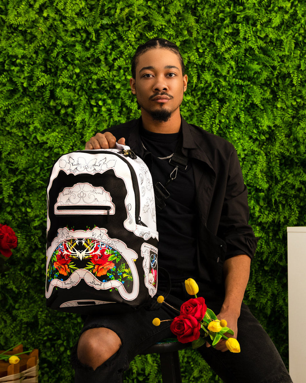 The Floral Cut Backpack (Dlxv) - Image 8