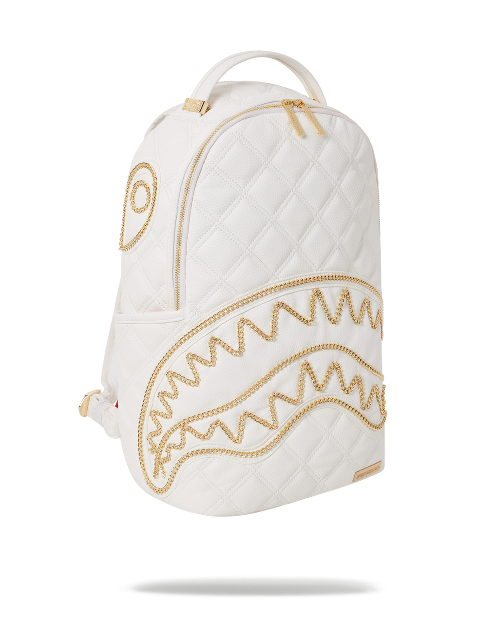 Riviera Le Blanc Gold Chain Shark Backpack (Dlxv) - Image 9
