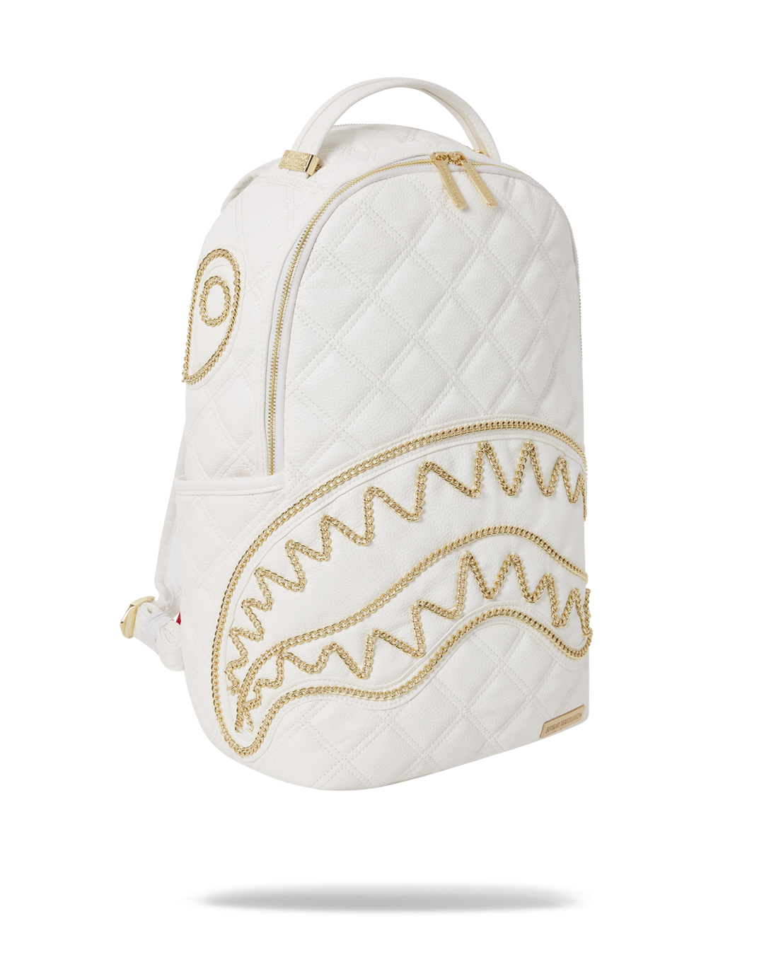 Riviera Le Blanc Gold Chain Shark Backpack (Dlxv) - Image 9