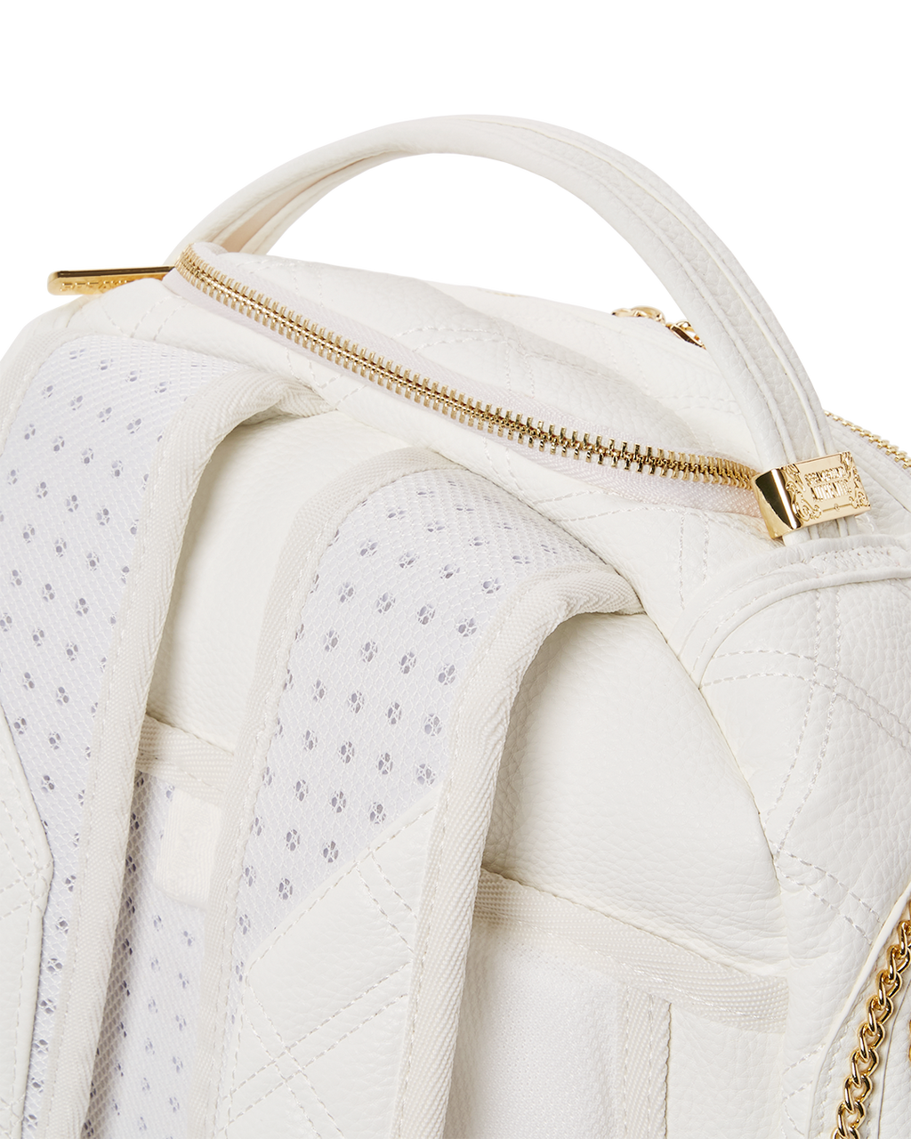 Riviera Le Blanc Gold Chain Shark Backpack (Dlxv) - Image 13
