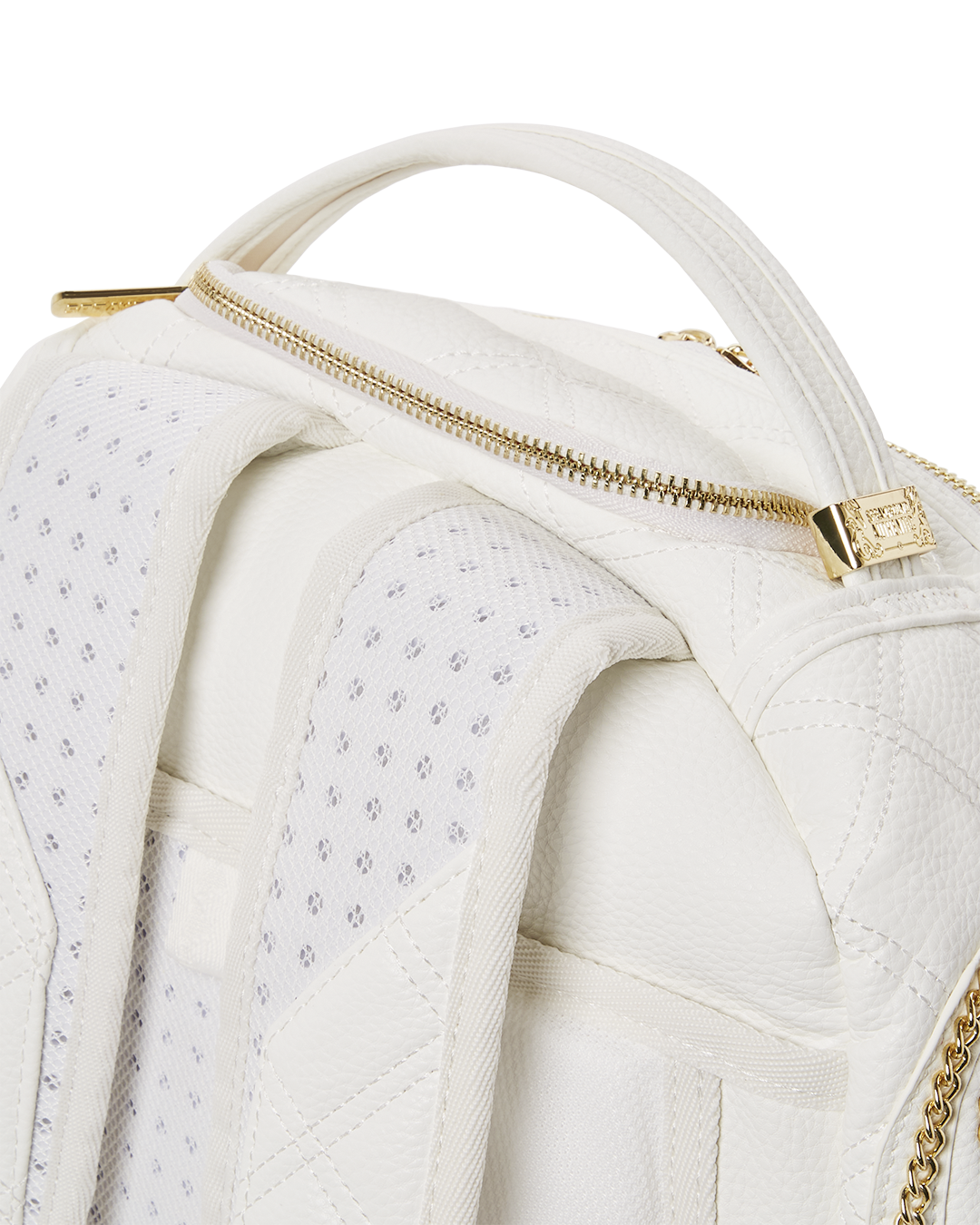 Riviera Le Blanc Gold Chain Shark Backpack (Dlxv) - Image 13