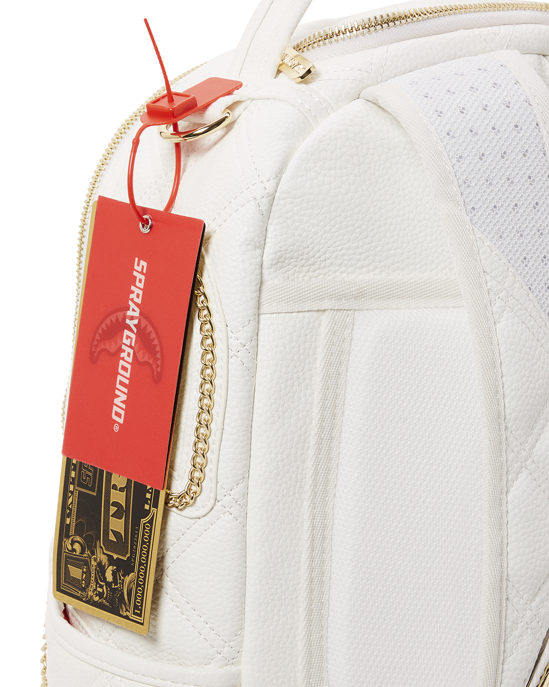 Riviera Le Blanc Gold Chain Shark Backpack (Dlxv) - Image 15