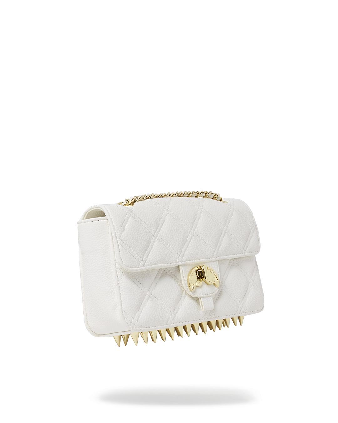 Riviera Le Blanc Gold Chain Shark Handbag - Image 3