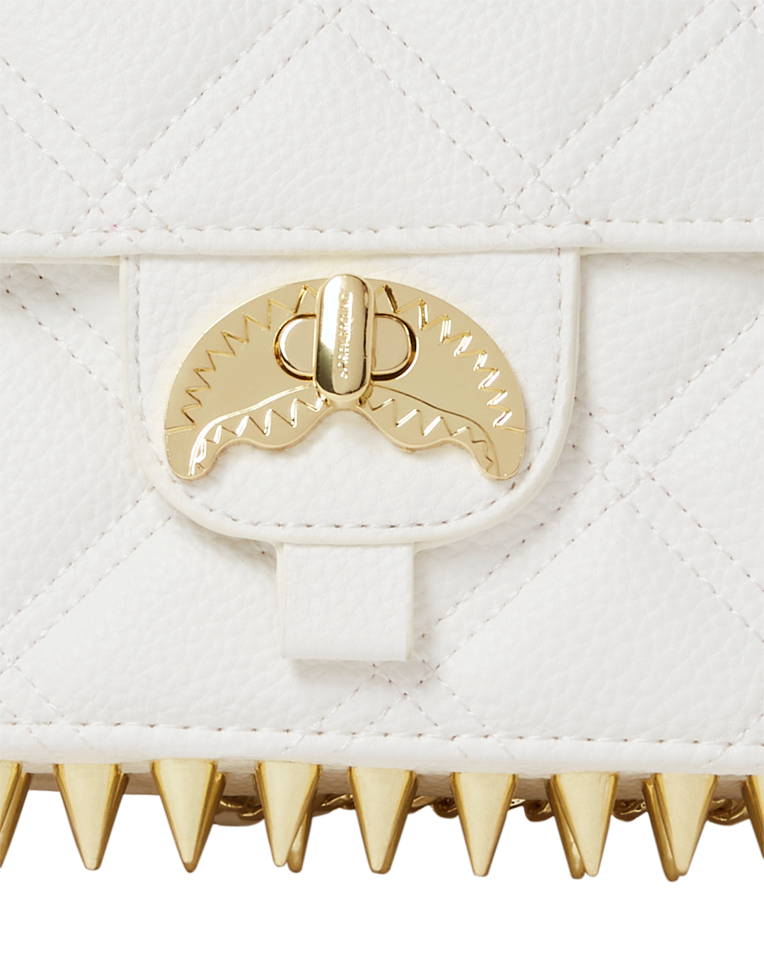 Riviera Le Blanc Gold Chain Shark Handbag - Image 4