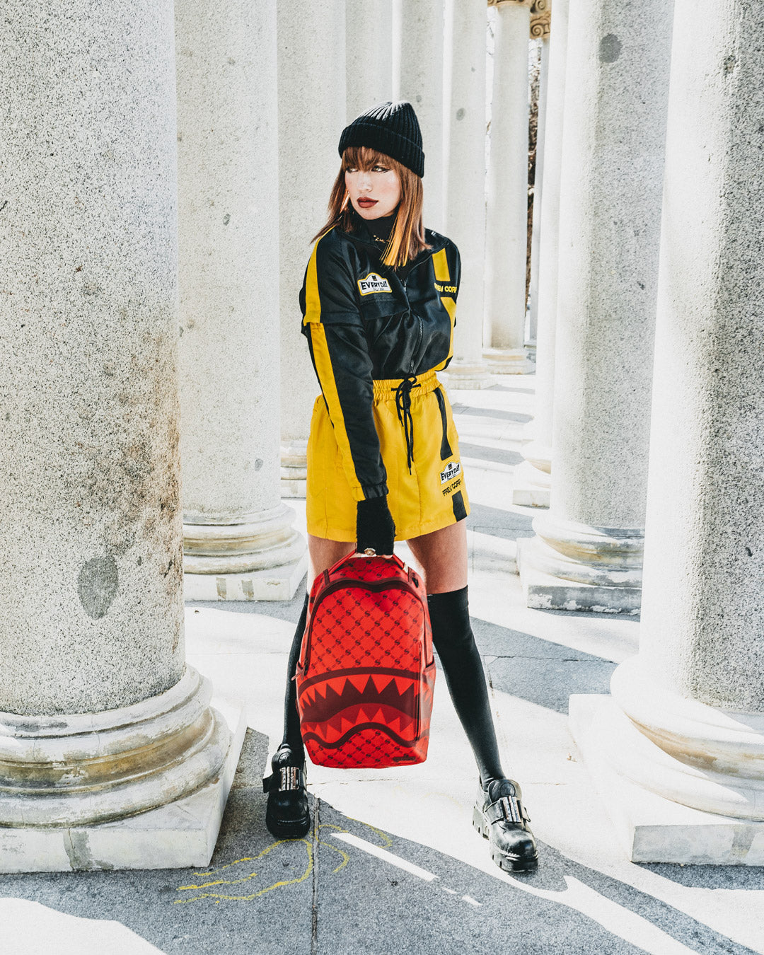 Money Pattern Brick Backpack (Dlxv) - Image 8
