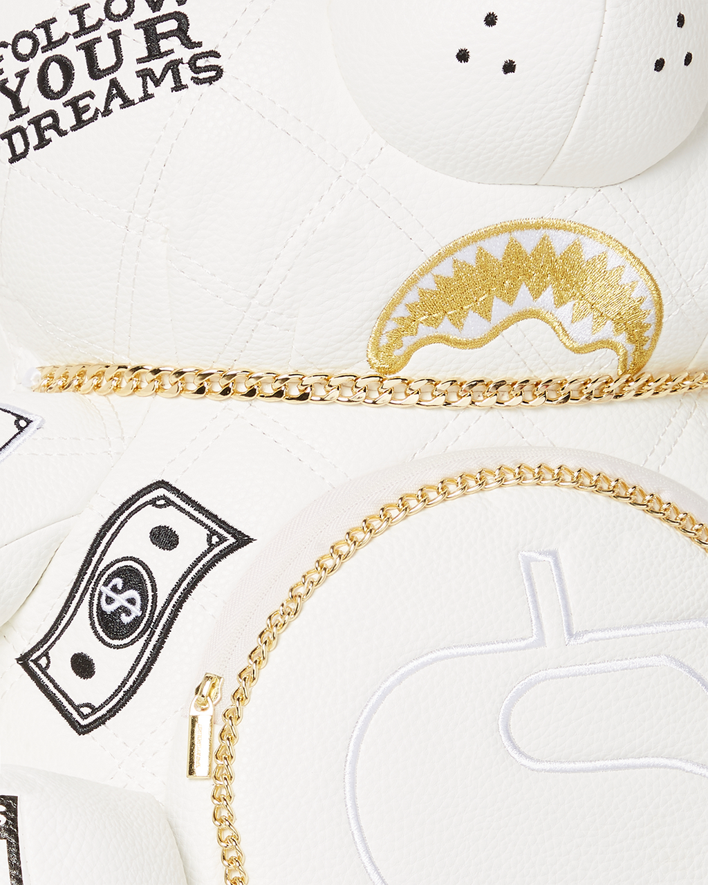 Riviera Le Blanc Gold Chain Moneybear Teddybear Backpack - Image 7