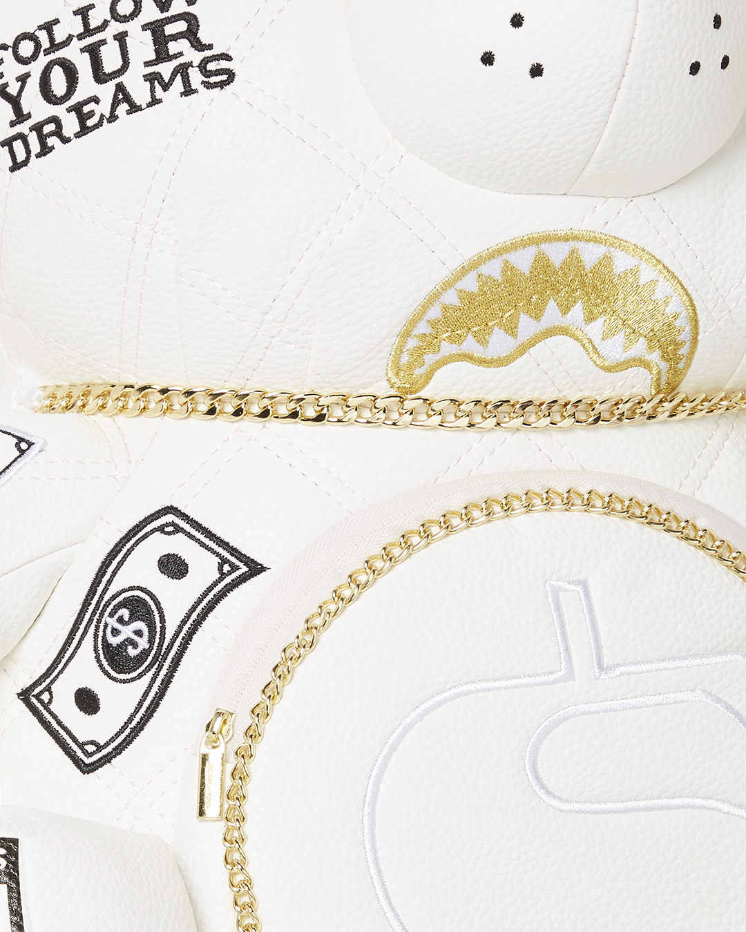 Riviera Le Blanc Gold Chain Moneybear Teddybear Backpack - Image 7