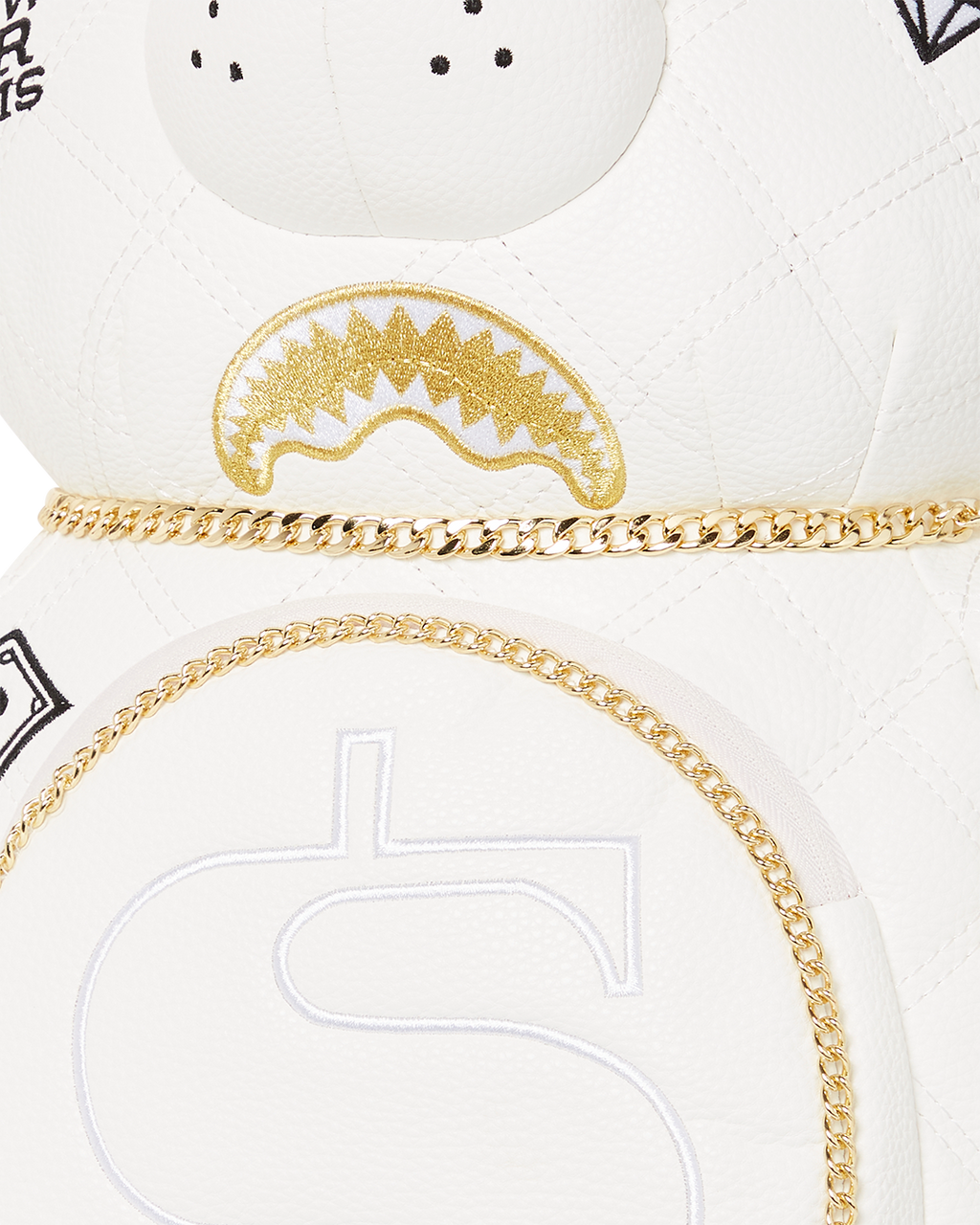 Riviera Le Blanc Gold Chain Moneybear Teddybear Backpack - Image 9