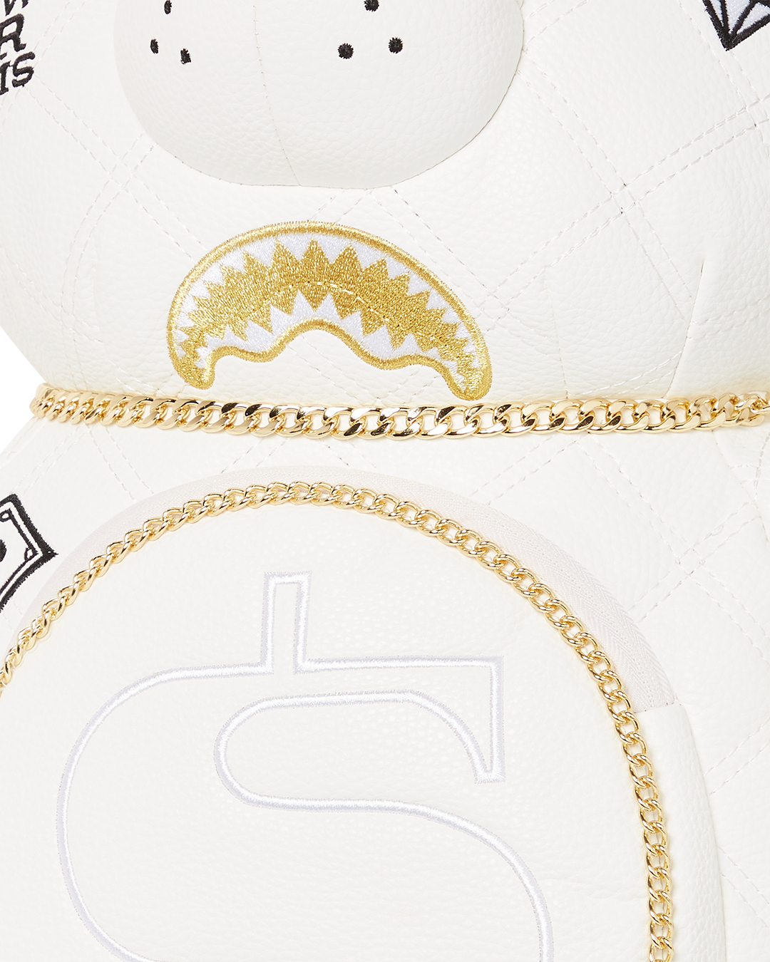 Riviera Le Blanc Gold Chain Moneybear Teddybear Backpack - Image 9