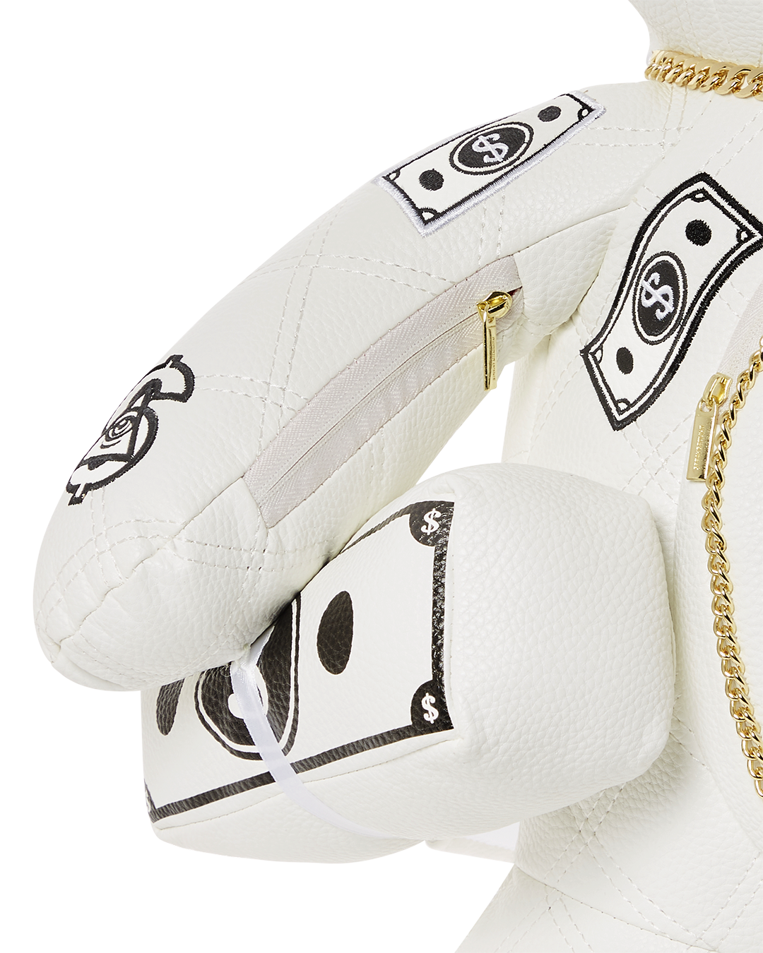 Riviera Le Blanc Gold Chain Moneybear Teddybear Backpack - Image 11