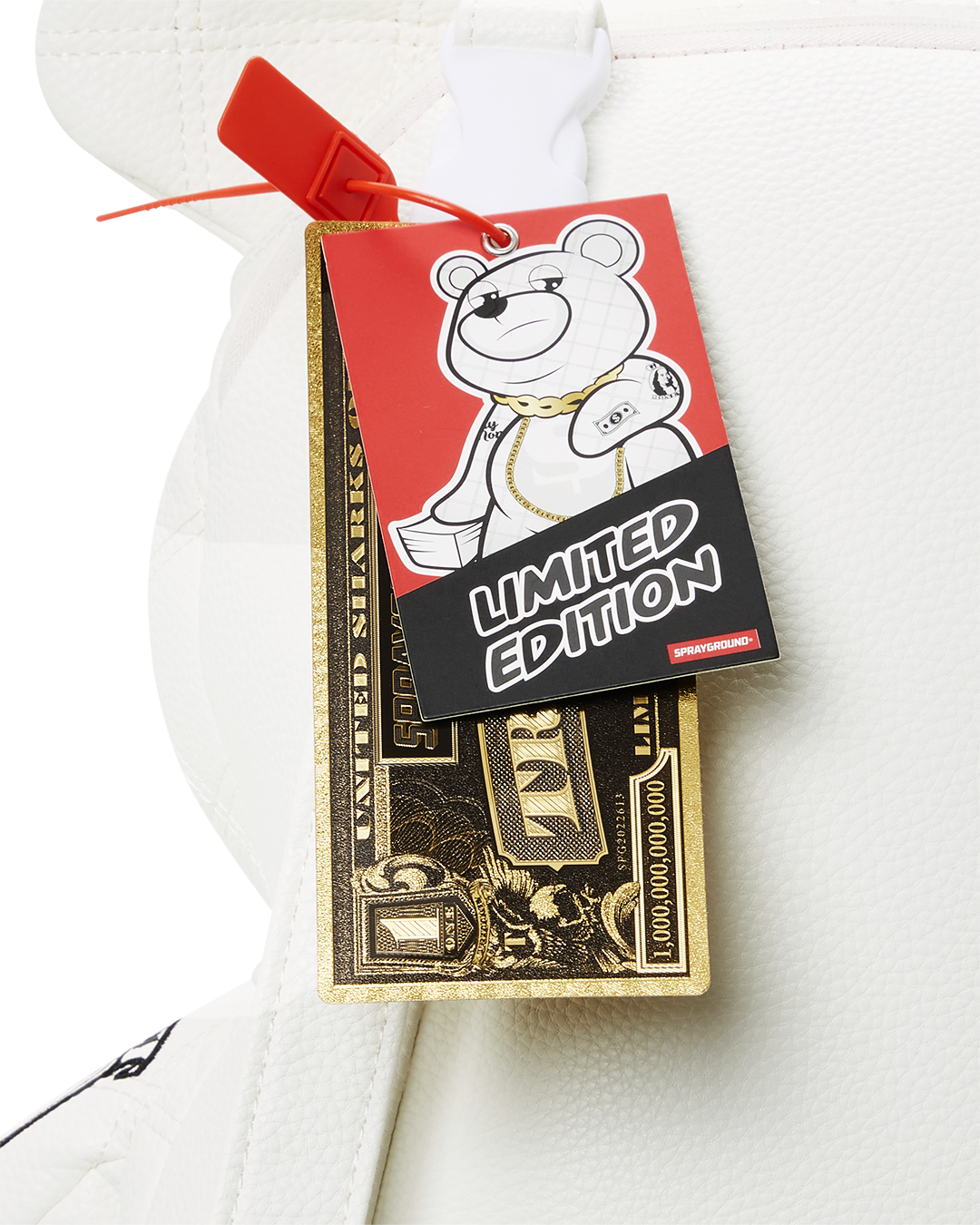 Riviera Le Blanc Gold Chain Moneybear Teddybear Backpack - Image 13