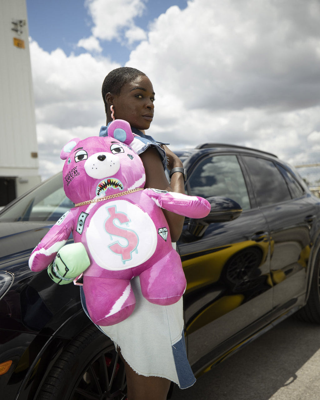 Pink Punk Moneybear Teddybear Backpack - Image 2