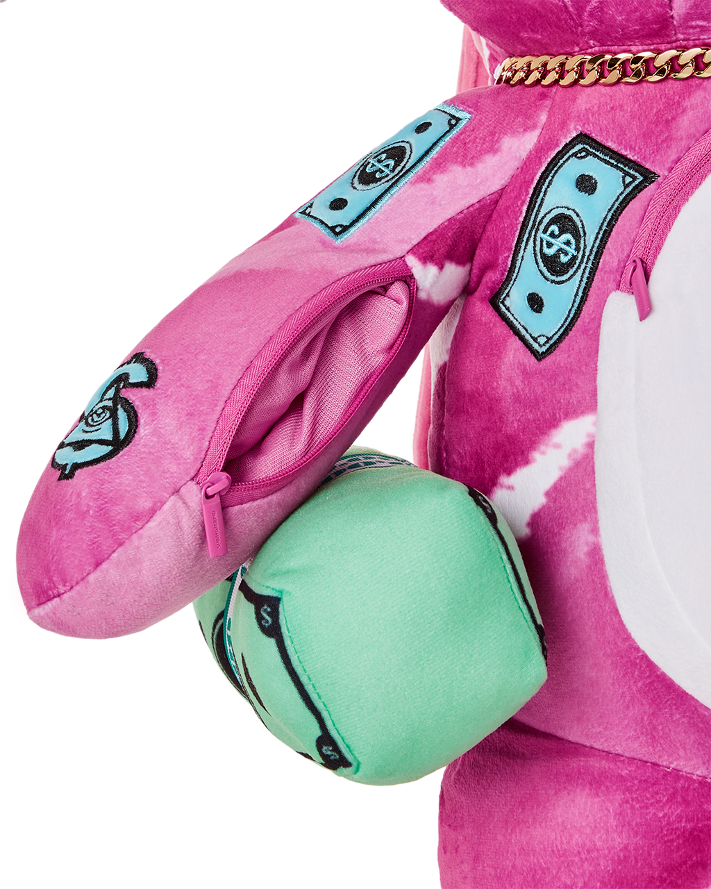 Pink Punk Moneybear Teddybear Backpack - Image 7