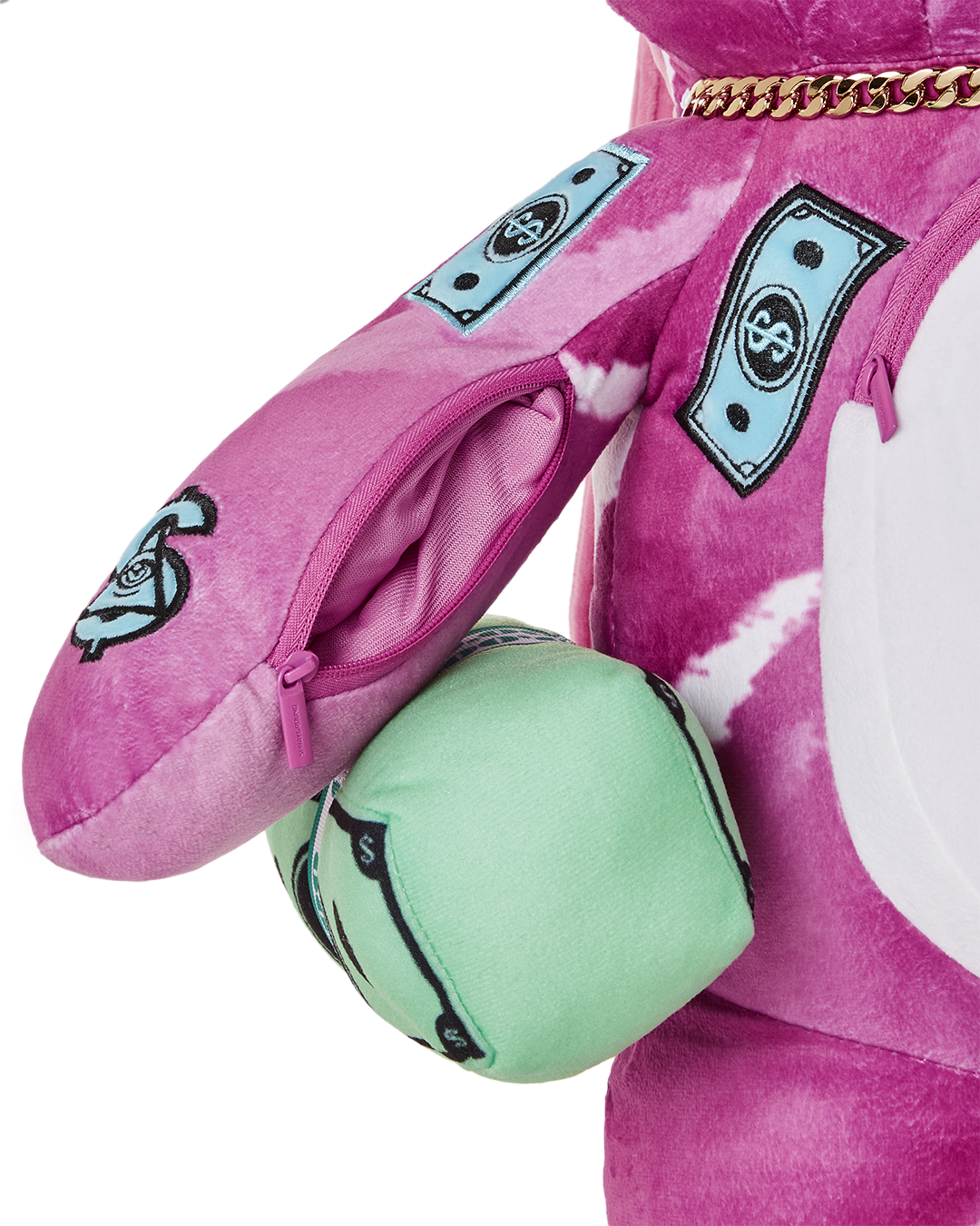 Pink Punk Moneybear Teddybear Backpack - Image 7