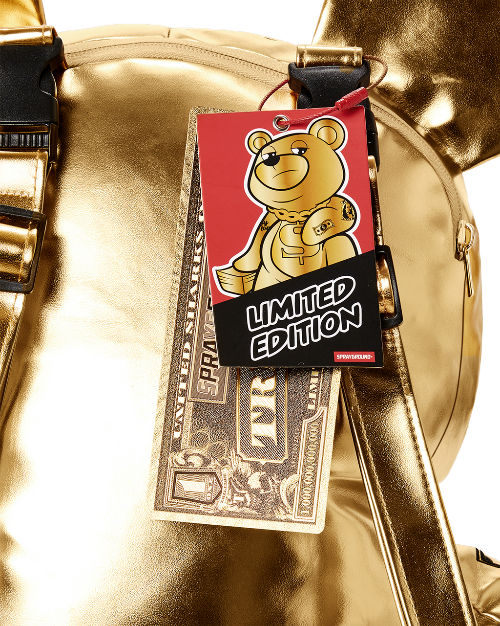 Gold Rush Moneybear Teddybear Backpack - Image 12