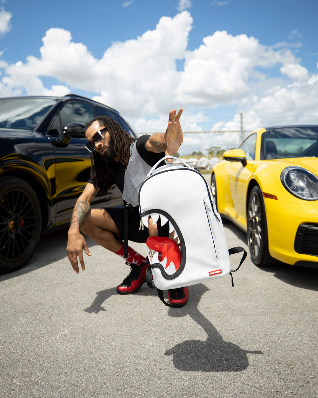 Scream Shark Art Piece Backpack (Dlxv) - Image 4