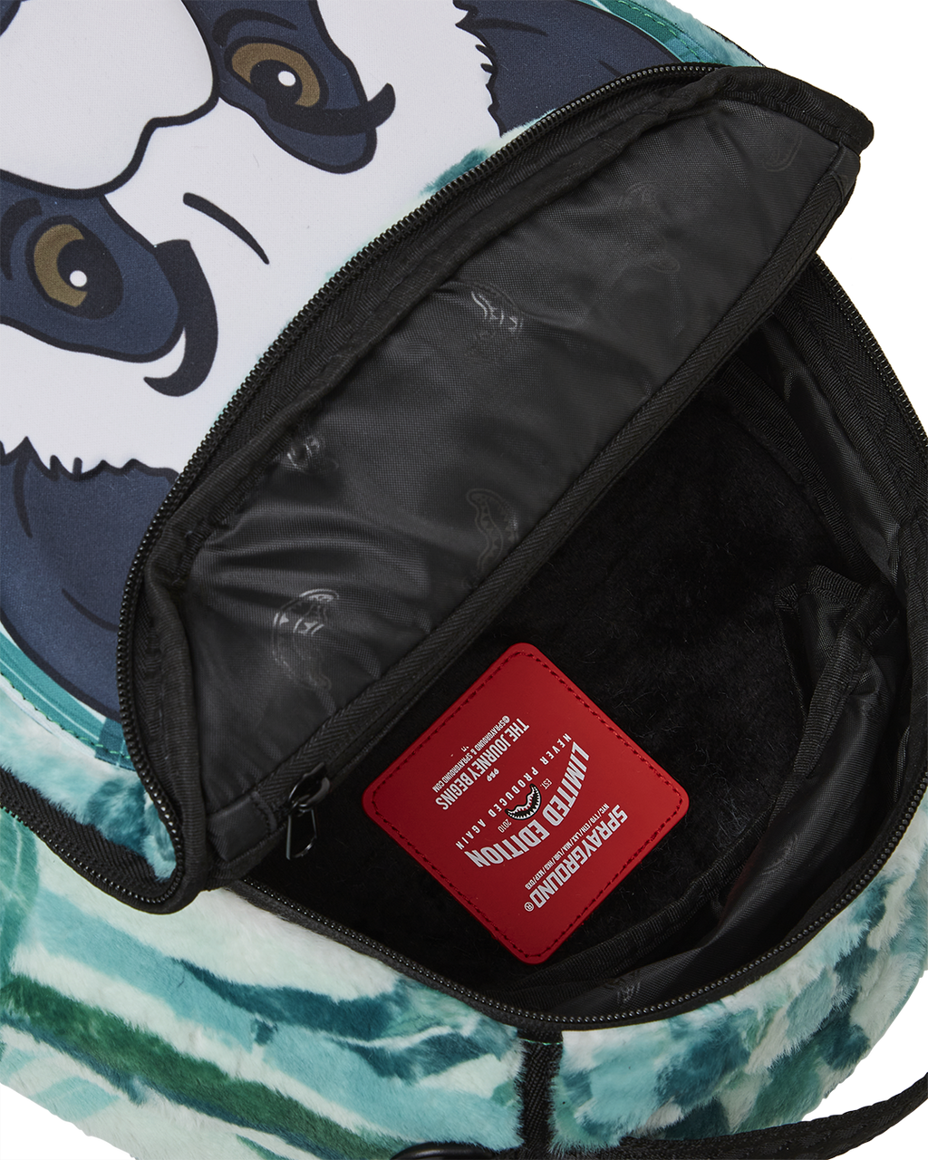 Panda Cozy Velour Fur Backpack - Image 10
