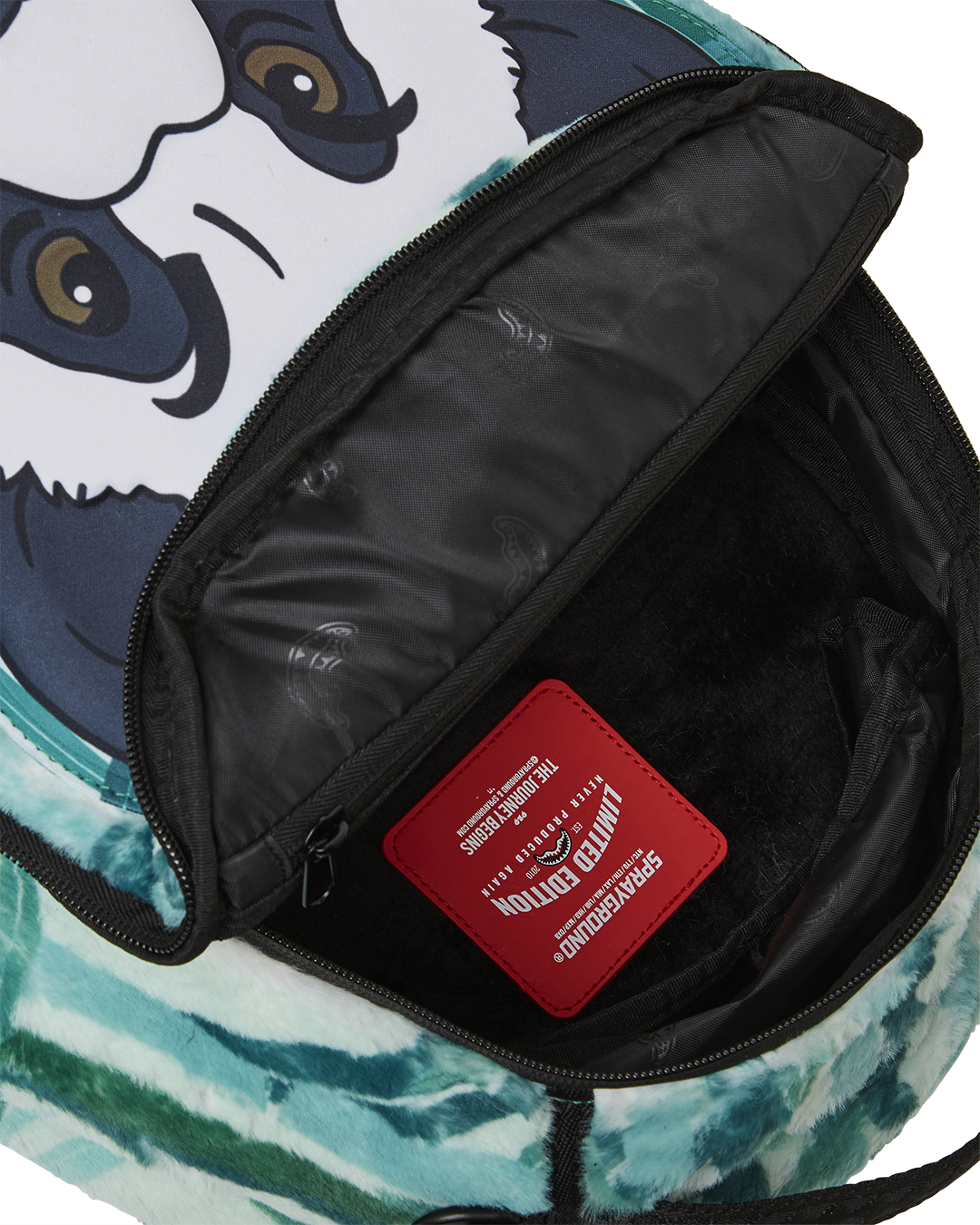 Panda Cozy Velour Fur Backpack - Image 10