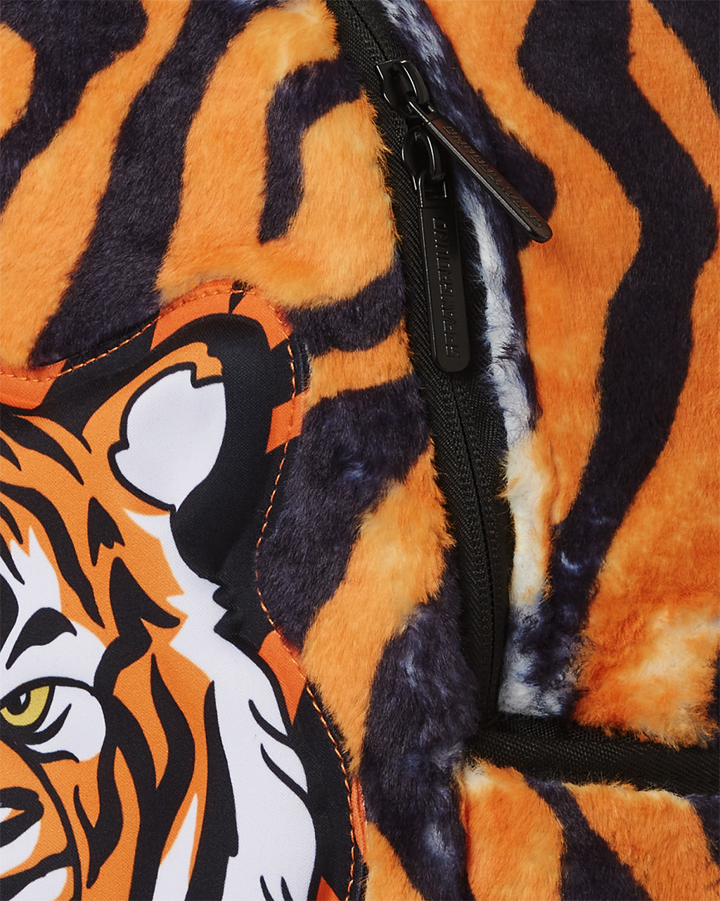 Tiger Cozy Velour Fur Backpack - Image 10