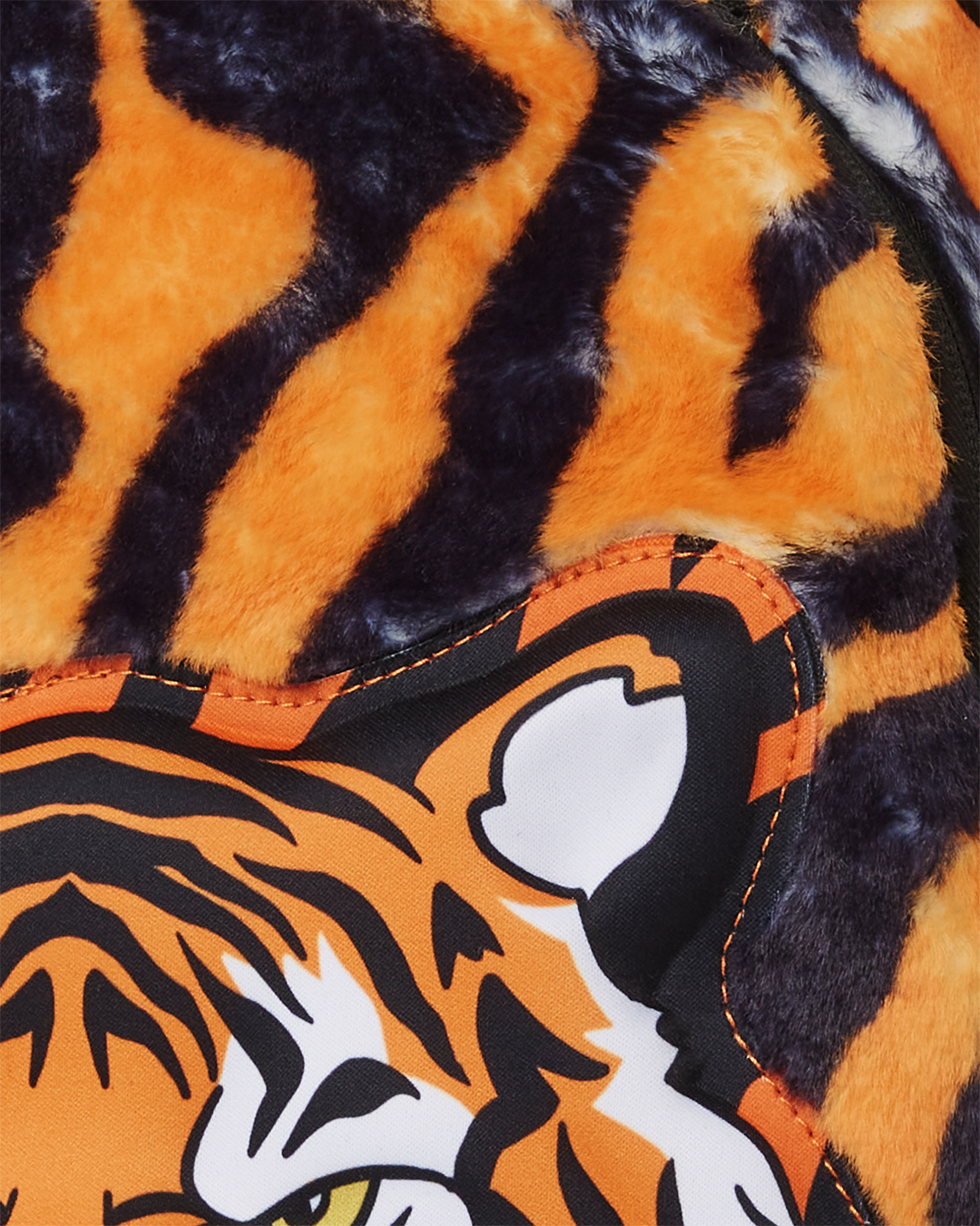 Tiger Cozy Velour Fur Backpack - Image 12