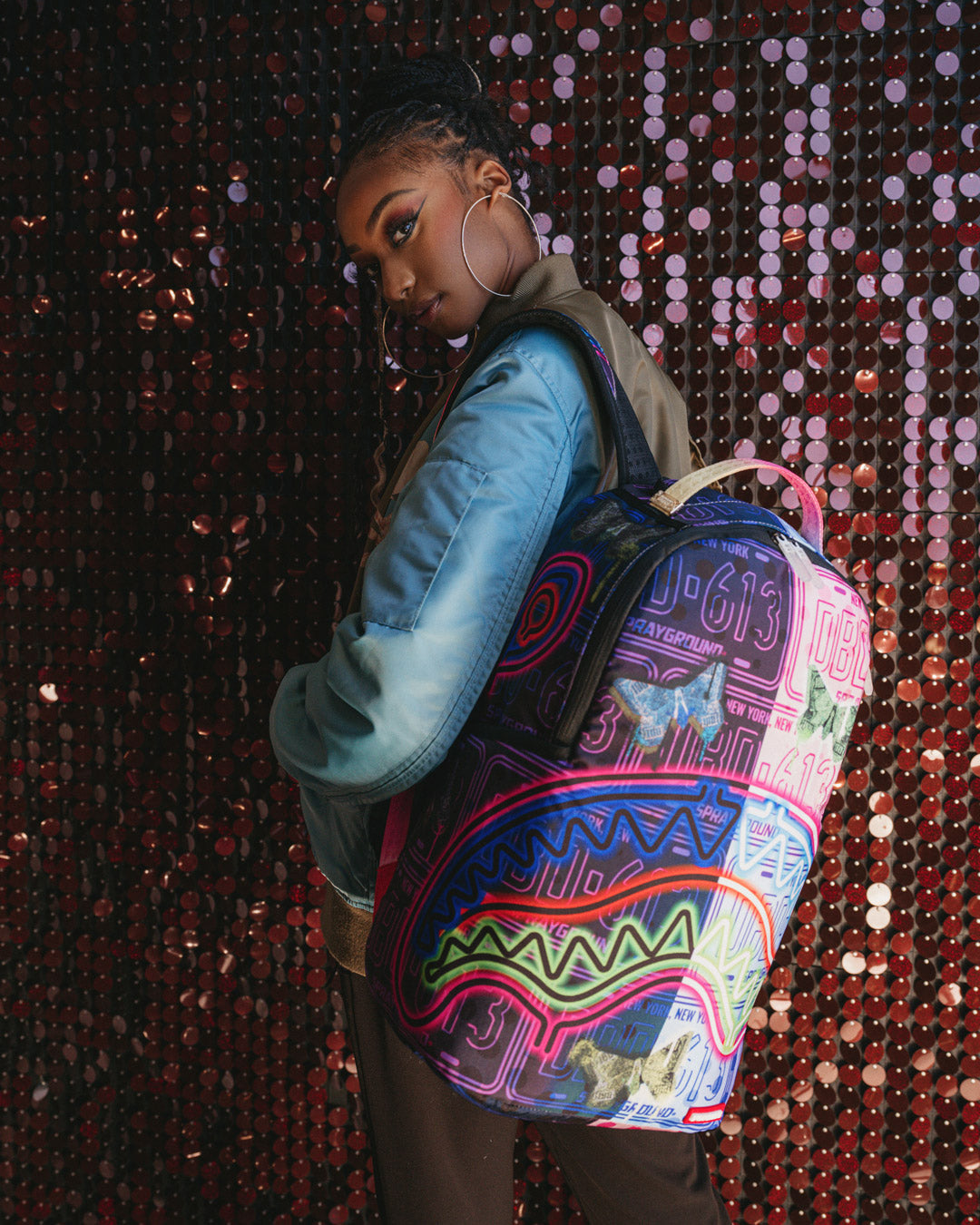 Neon Butterfly Backpack - Image 2