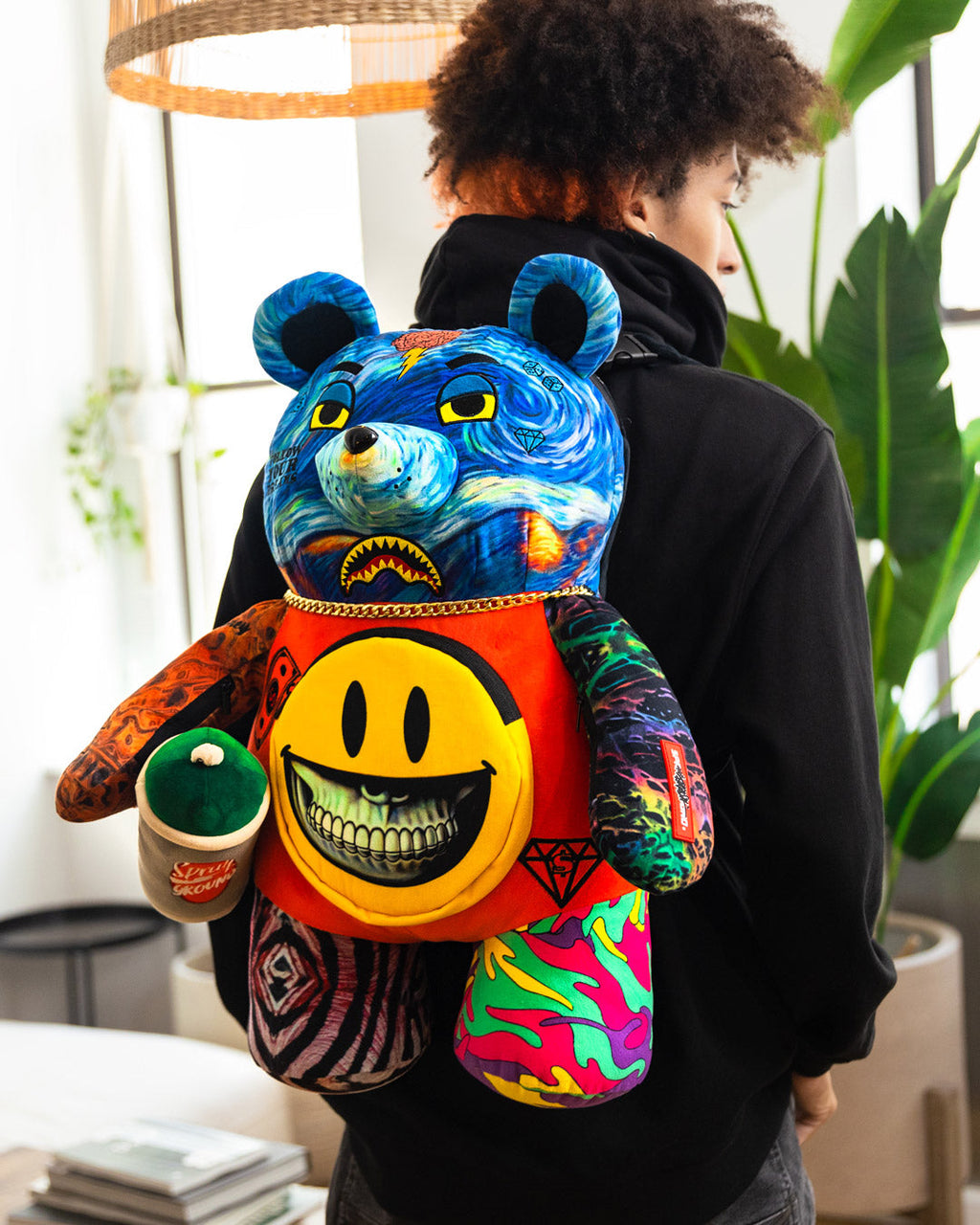 Villain Money Bear Teddybear Ron English Edition Backpack - Image 2