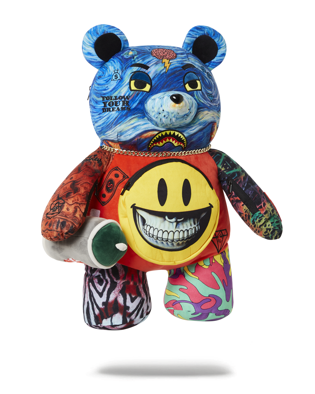 Villain Money Bear Teddybear Ron English Edition Backpack - Image 3
