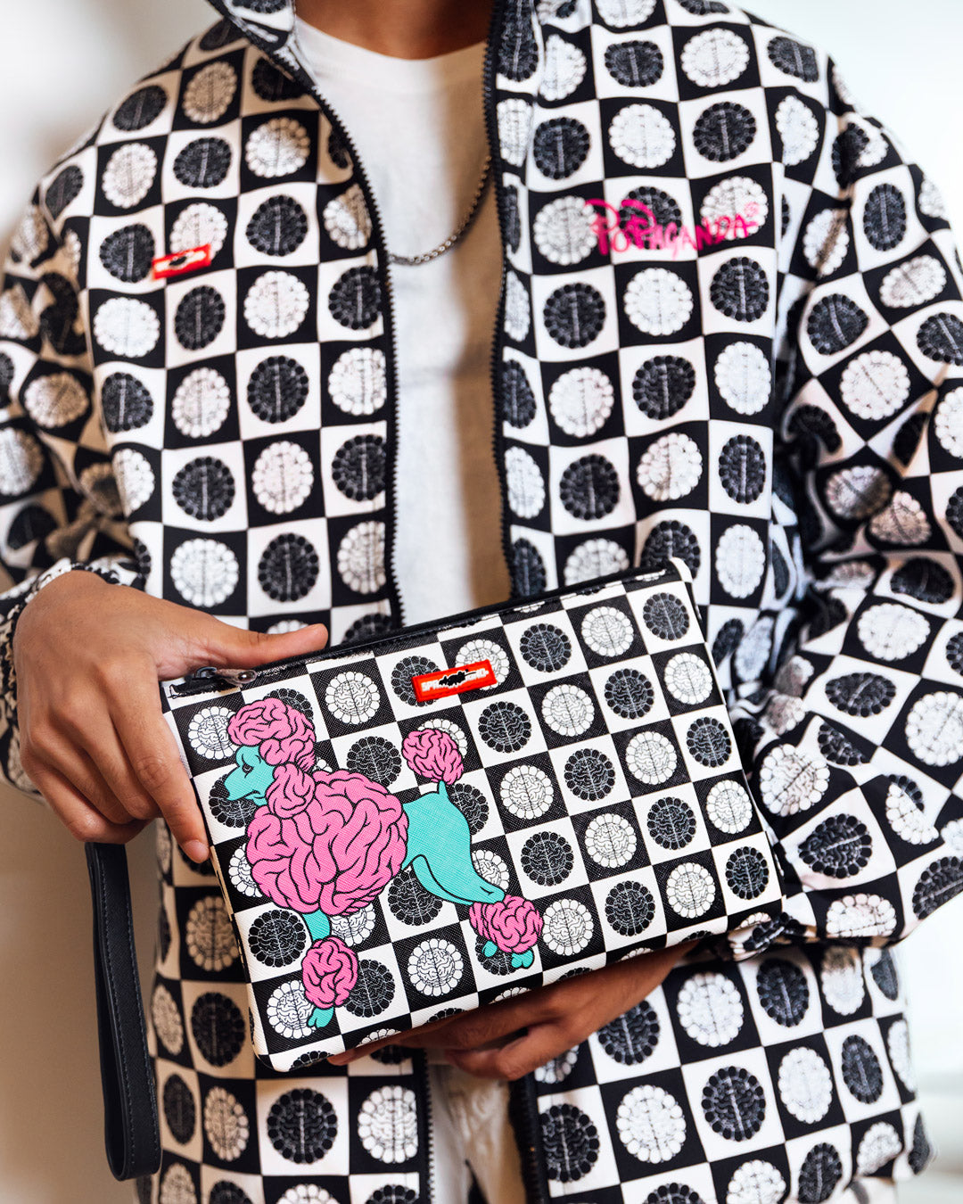 Poodle Check Ron English Collab Pouchette - Image 6