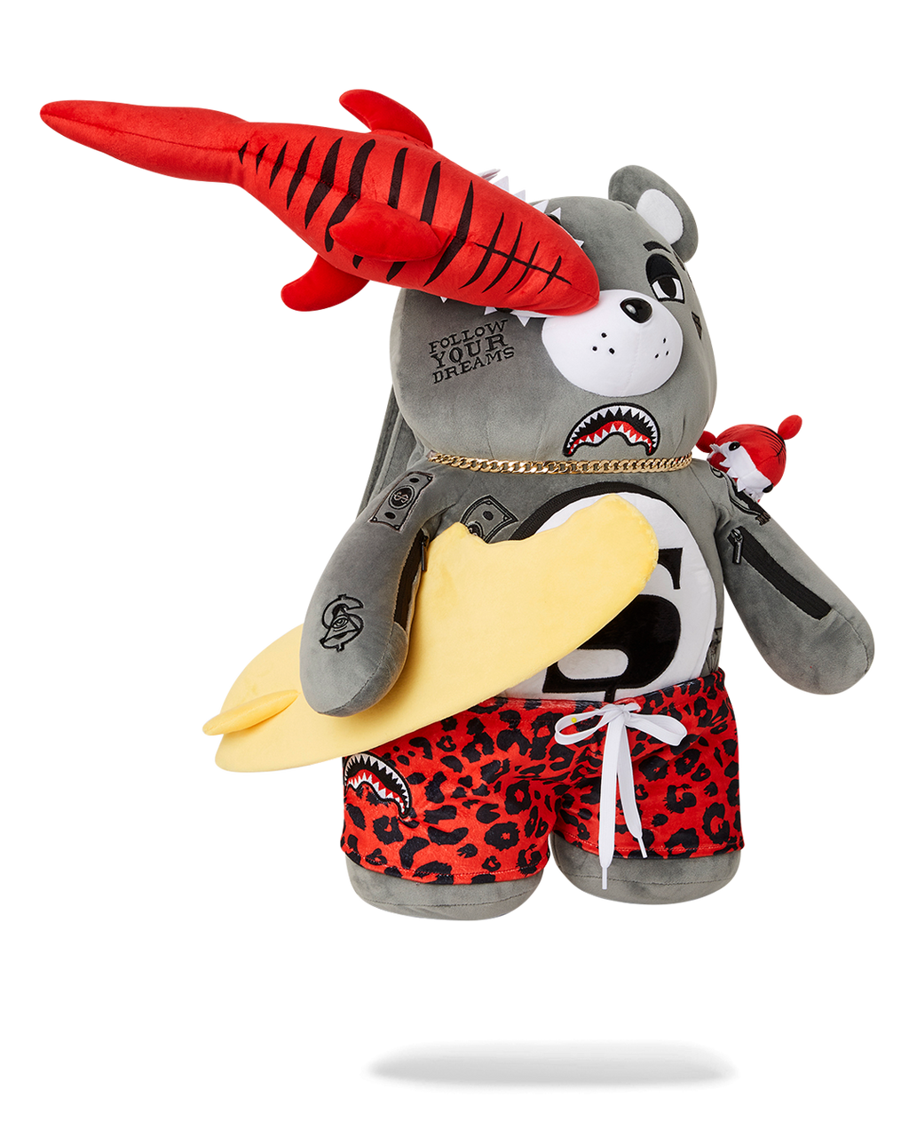 Shark Friends Moneybear Teddybear Backpack - Image 3