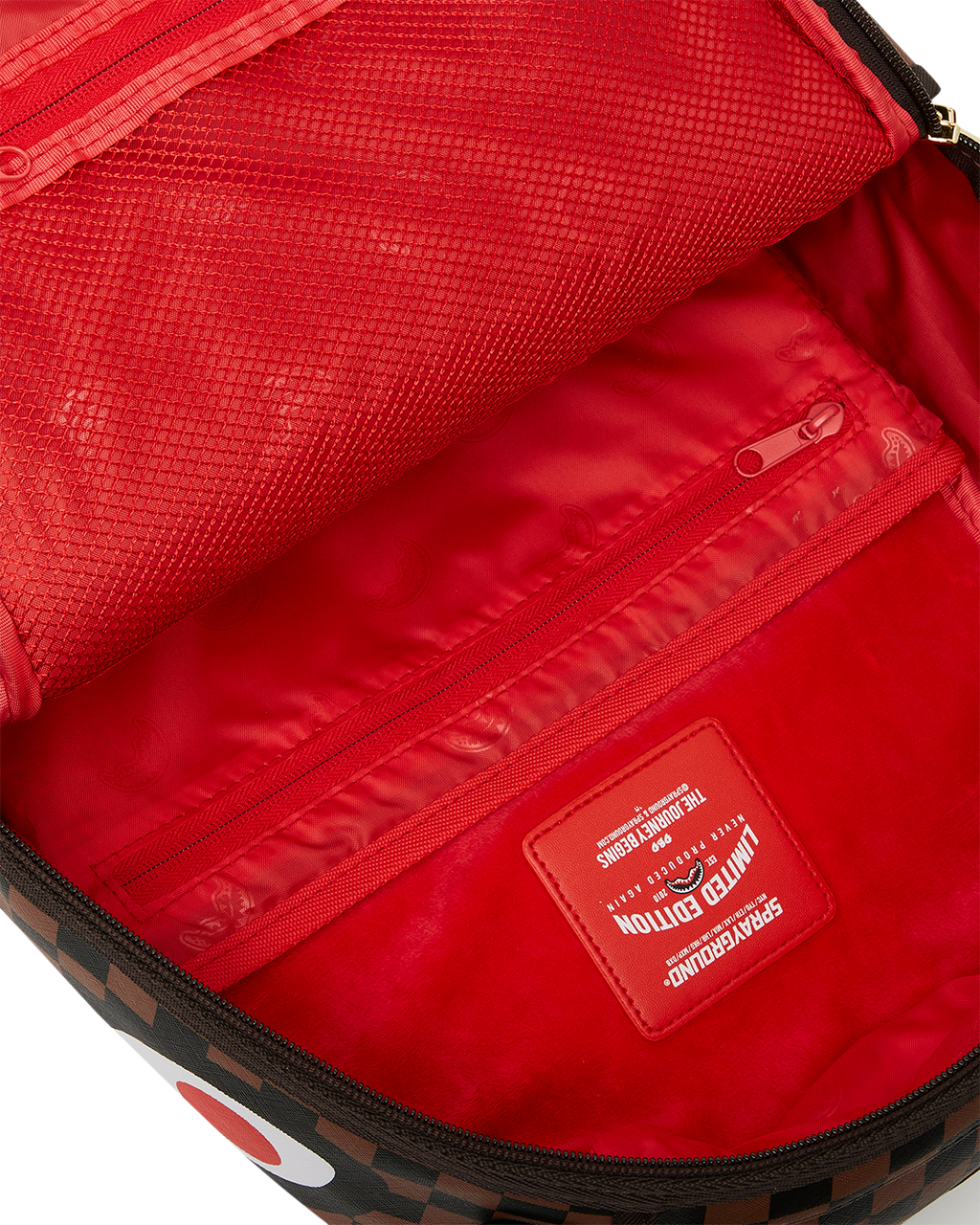 Exterior Gold Zip Pocket Sharks in Paris Backpack (Dlxv) - Image 13