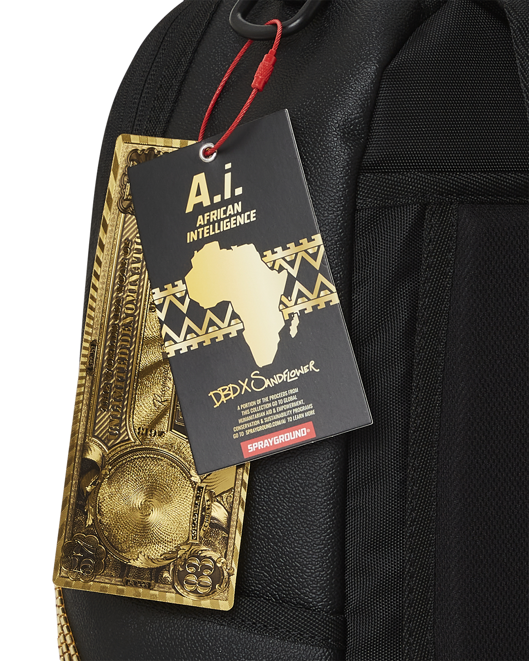 A.I.8 African Intelligence Guilded Leopard Backpack (Dlxv) - Image 12