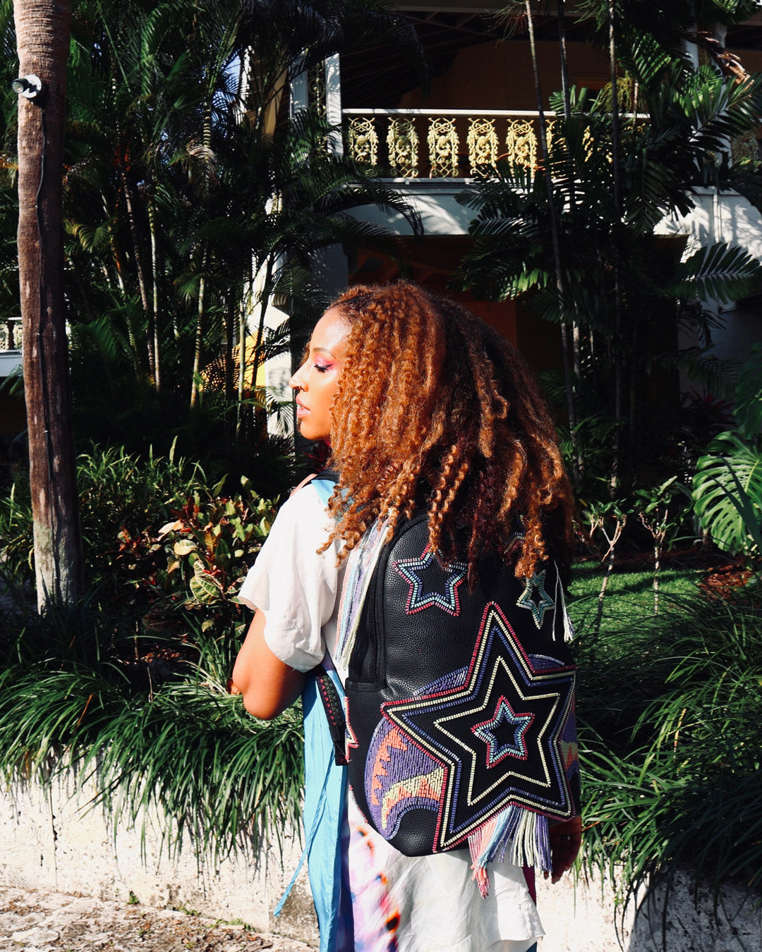 Star Racer A.I.7 Sandflower Collab Beaded Backpack - Image 10