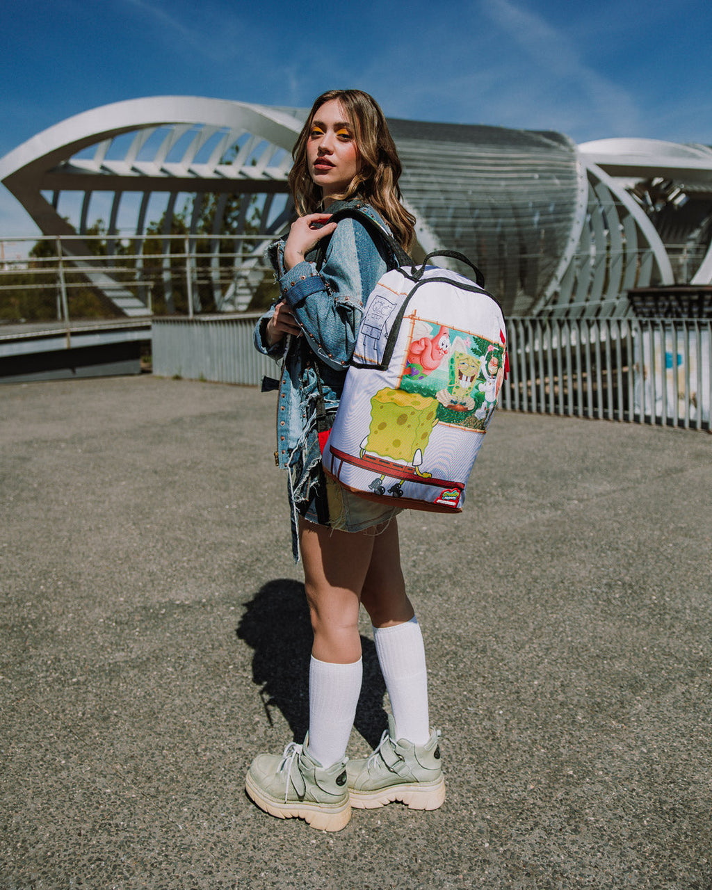 Spongebob Art Critic Backpack - Image 4