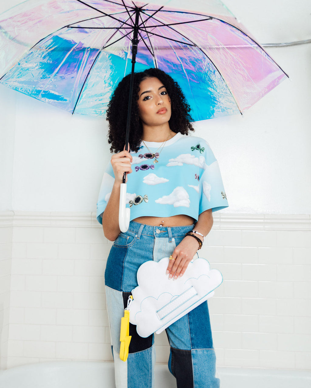 Cloudy with a Chance of Shark Crossover Clutch - Image 9