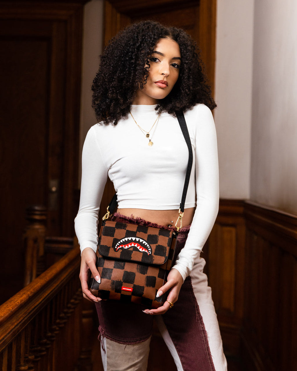 Sharks in Paris Vanquish Large Sling Crossbody - Image 4