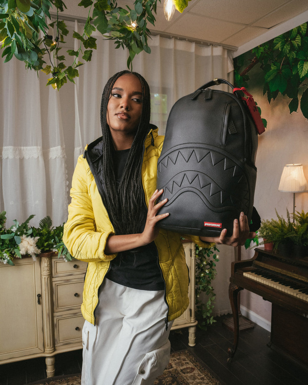 Embossed Shark Traveler Backpack (Dlxv) - Image 8