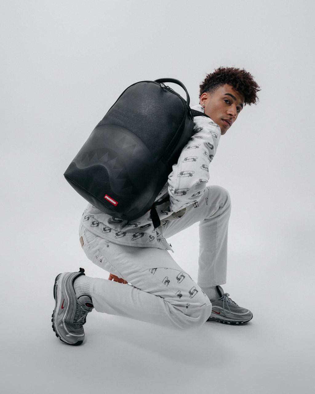 Shark Central (Blk on Blk) Backpack (Dlxv) - Image 2