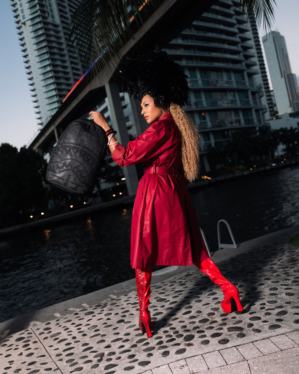 African Intelligence 9 Apex Genius Backpack - Sandflower Collab - Image 10
