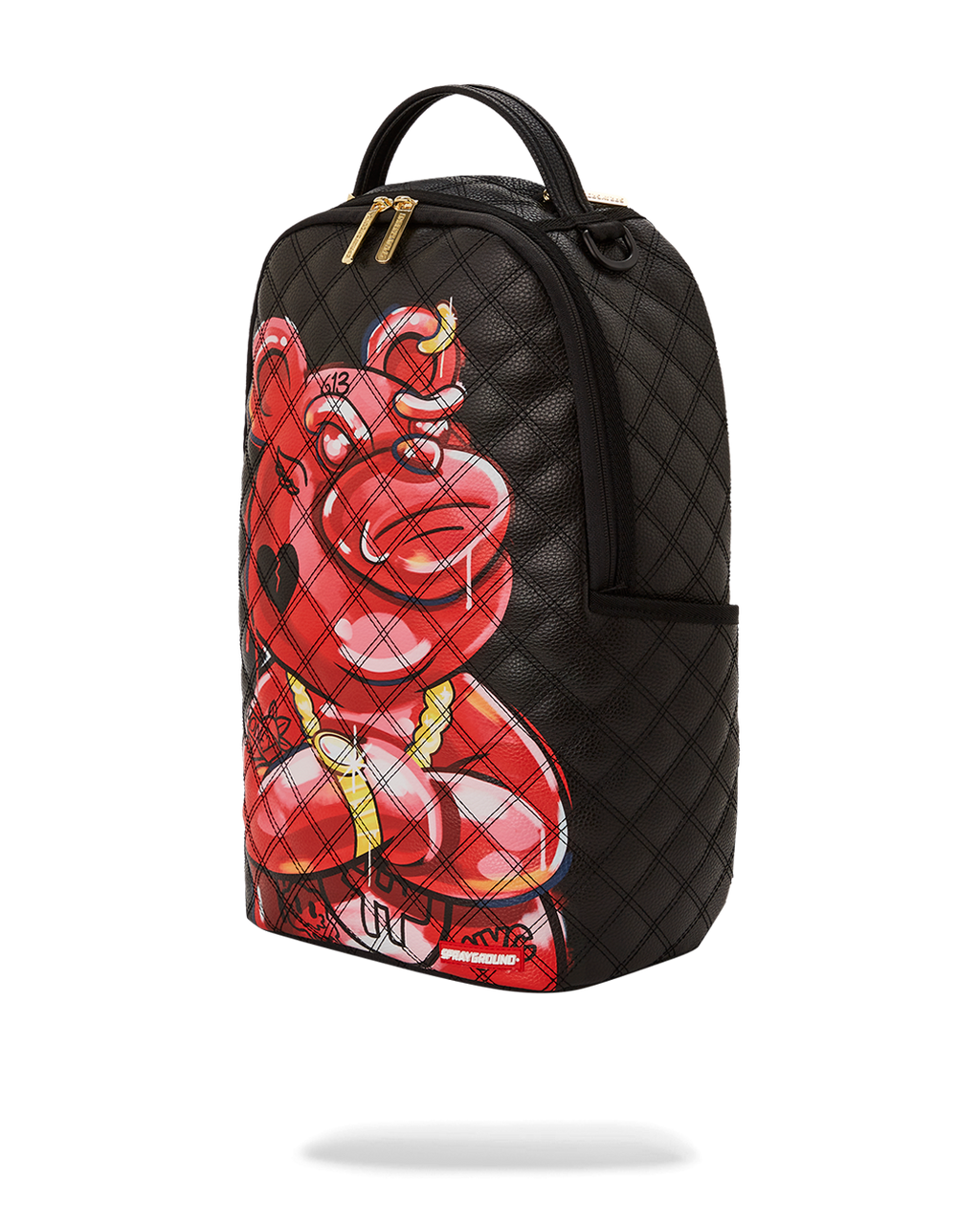 Quilt Hand Painted Diablo Bear Backpack (Dlxv) - Image 7