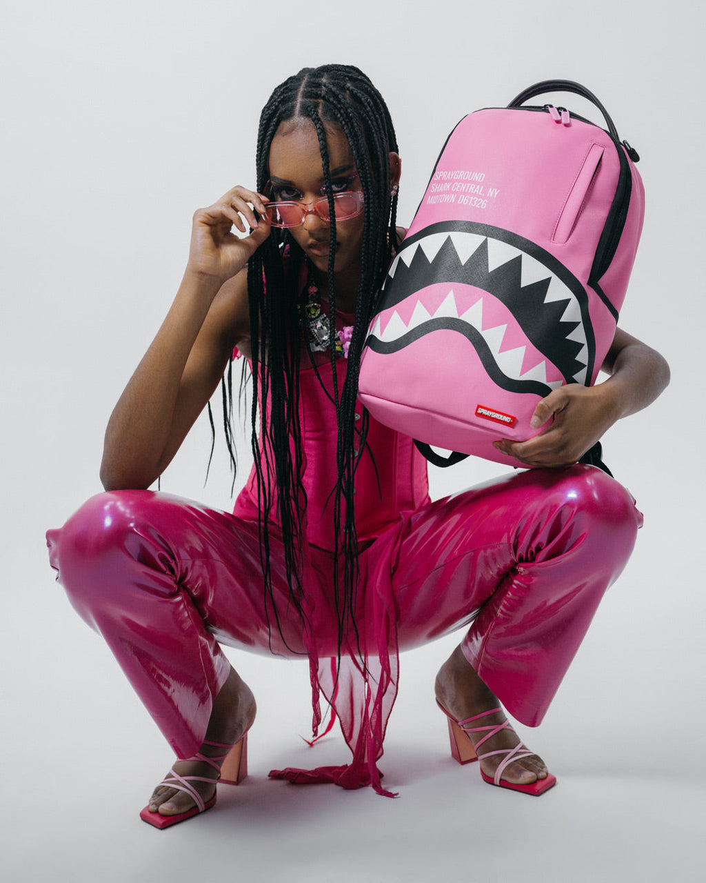 Shark Central (Pink) Backpack (Dlxv) - Image 2