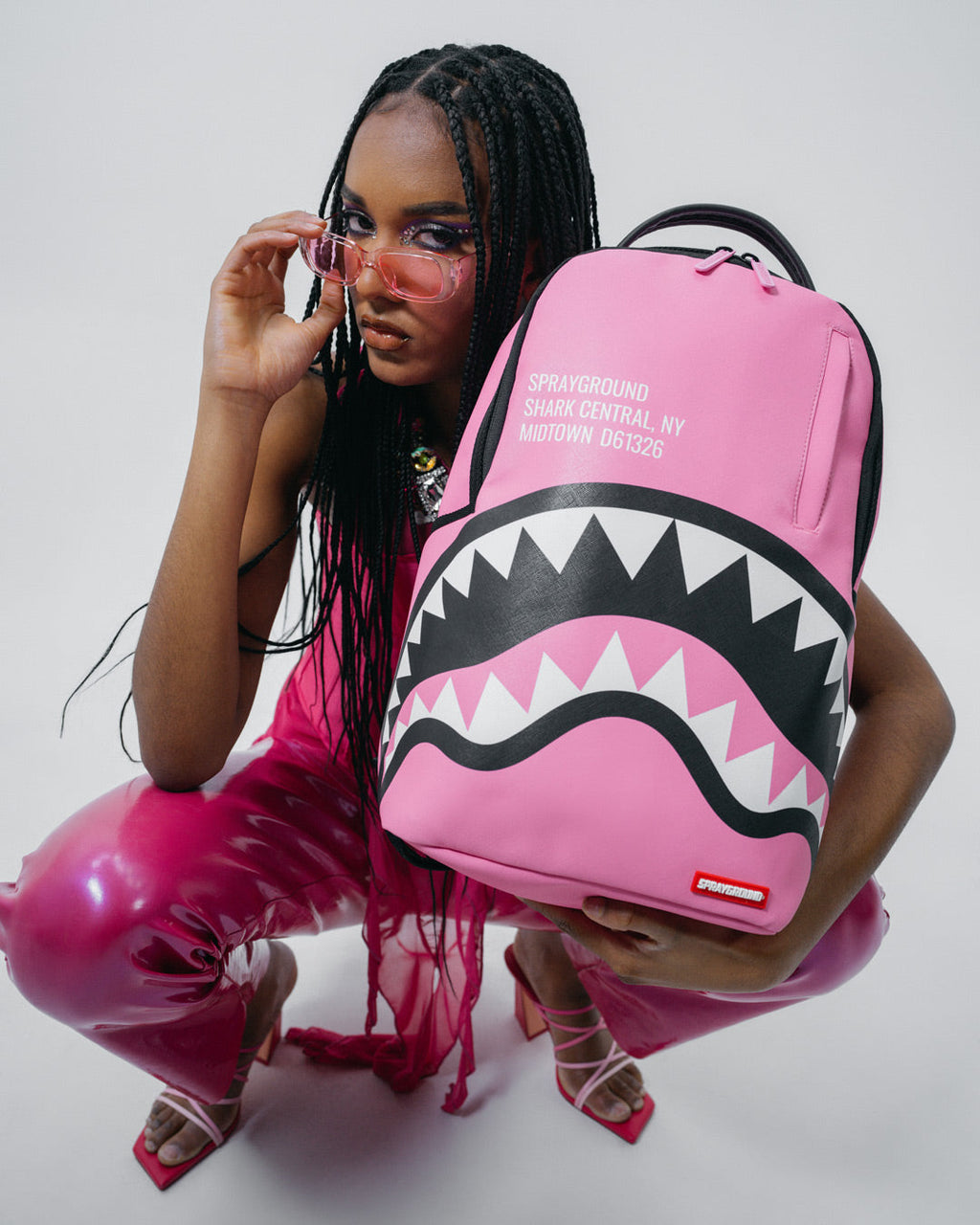Shark Central (Pink) Backpack (Dlxv) - Image 6