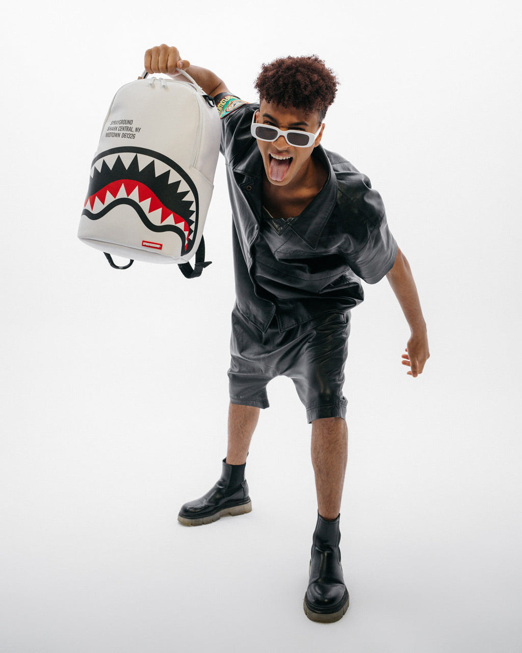 Shark Central (Wht) Backpack (Dlxv) - Image 4