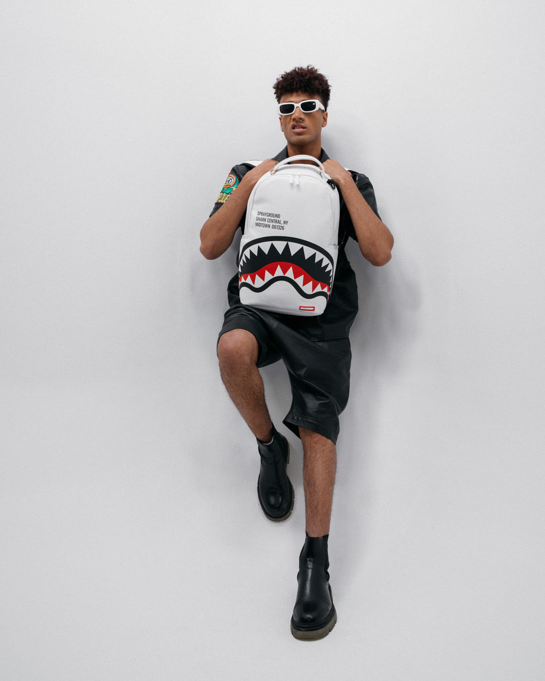 Shark Central (Wht) Backpack (Dlxv) - Image 6
