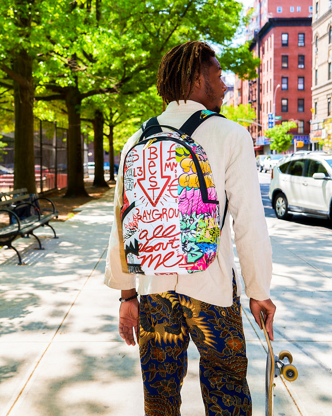 Tri-Split Graffiti Backpack (Dlxv) - Image 2
