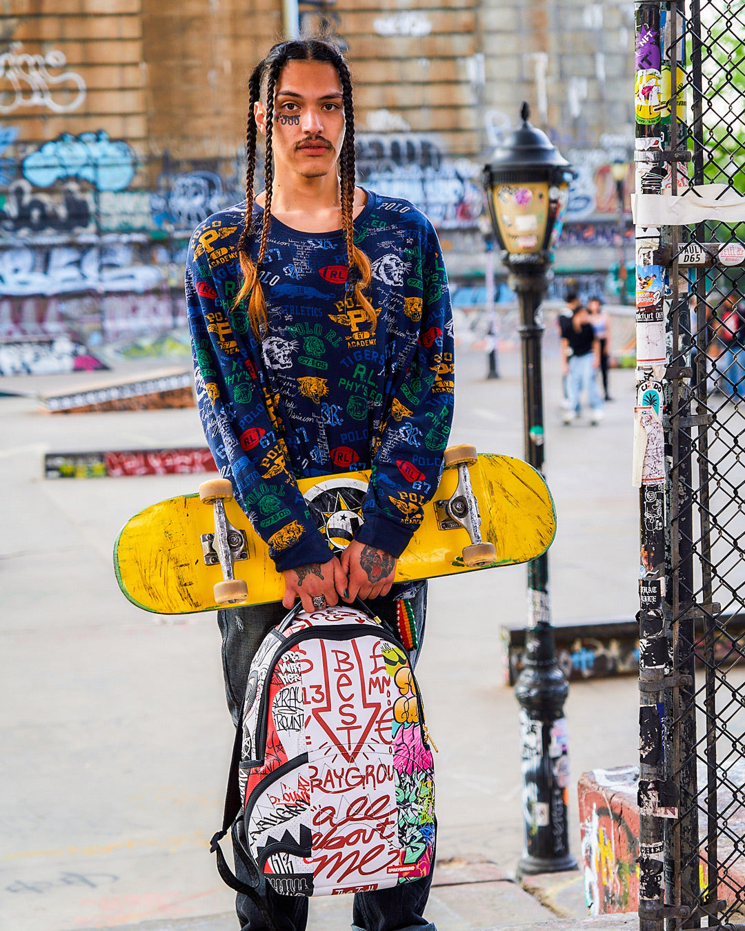 Tri-Split Graffiti Backpack (Dlxv) - Image 4