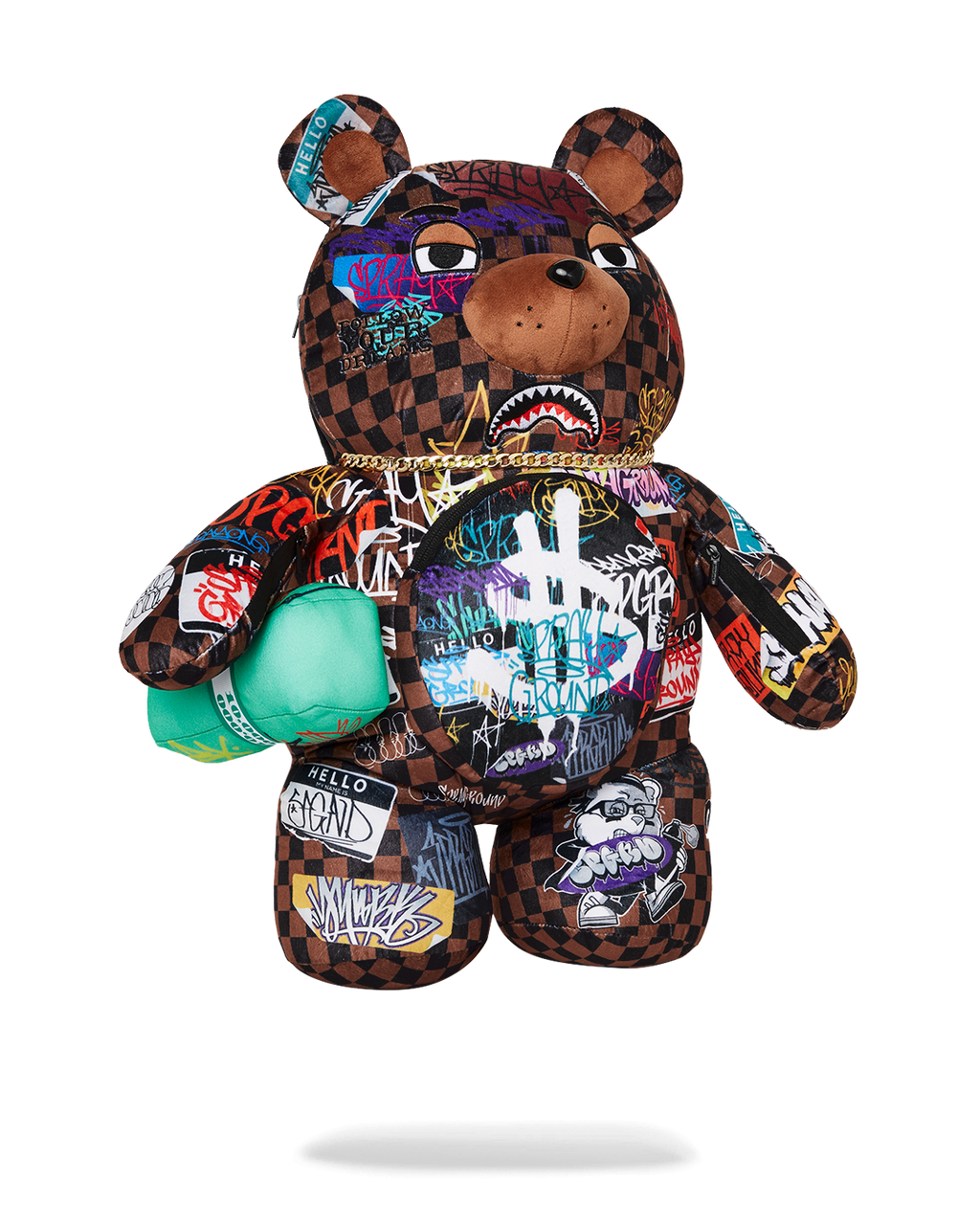 Sharks in Paris the Rizz Moneybear Teddybear Backpack - Image 3